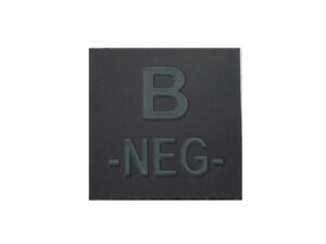 Grade velcro 5x5 basse visibilité - groupe sanguin B-