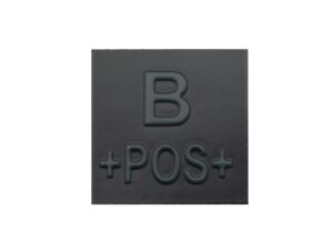 Grade velcro 5x5 basse visibilité - groupe sanguin B+