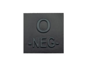 Grade velcro 5x5 basse visibilité - groupe sanguin O-