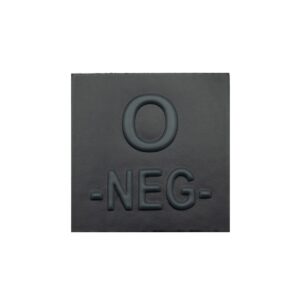 Grade velcro 5x5 basse visibilité - groupe sanguin O-