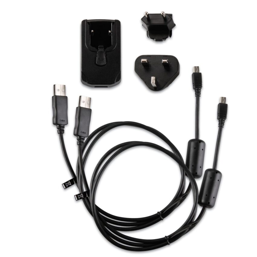 Chargeur secteur (Adaptateurs europe et Câbles microUSB / miniUSB inclus) - Vue principale