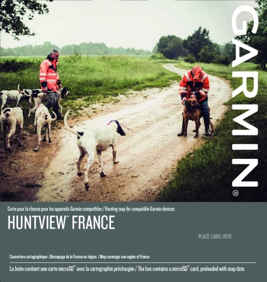Carte Garmin Huntview France - Vue principale