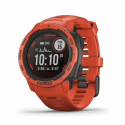 Montre gps multi-fonction Garmin instinct solar - Rouge