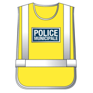 Chasuble Jaune haute visibilité Police Municipale