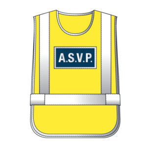 Chasuble Jaune haute visibilité A.S.V.P.