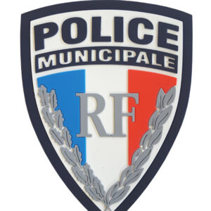 Écusson gomme 3D sur velcro - Police Municipale RF