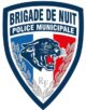 Ecusson plastifie relief brigade nuit sur velcro - Vue principale