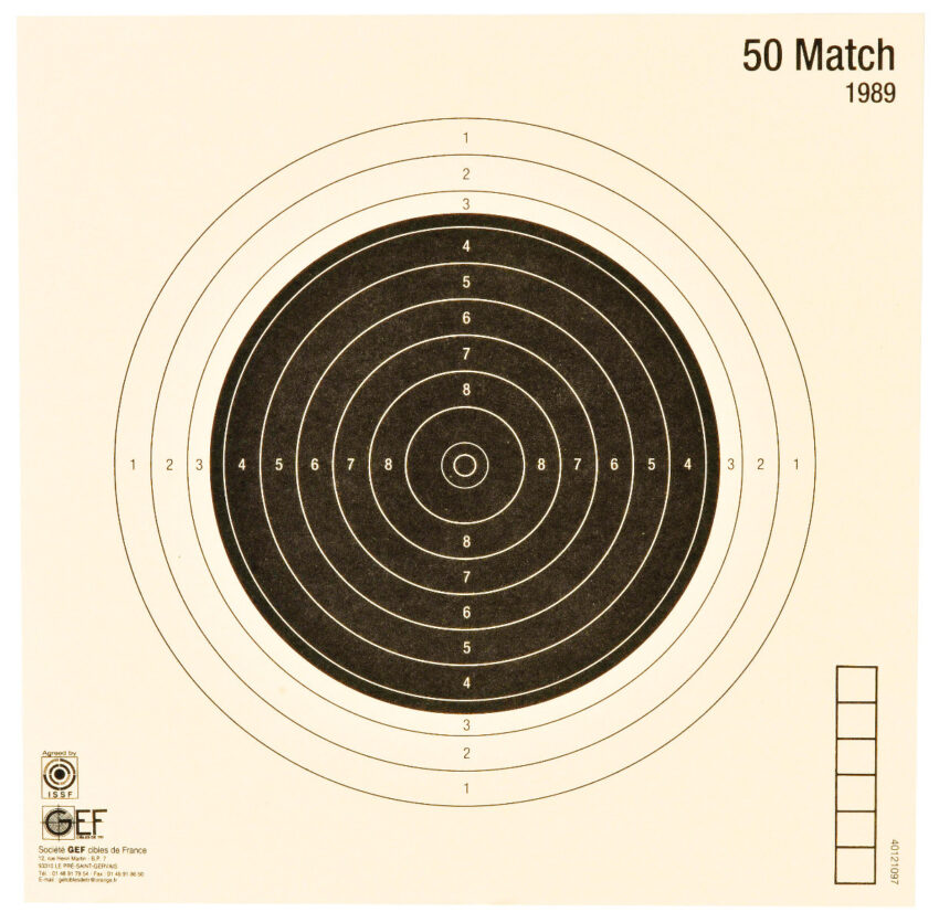 Cible 50 Match 20 x 20 cm - Vue principale