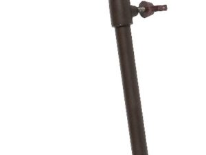 Canne siège avec assise large revêtement Marron