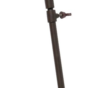 Canne siège avec assise large revêtement Marron