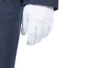Gants nylon blanc de cérémonie