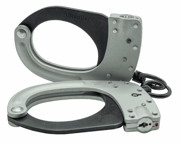 menottes Rivolier double securite standard serie s (2 cles plates / 1 ronde)