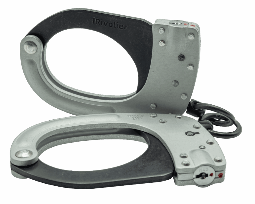 menottes Rivolier double securite standard serie s (2 cles plates / 1 ronde) - Vue principale