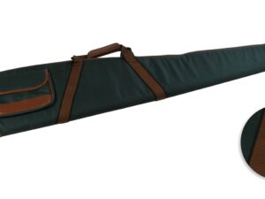 Etui Carabine toile verte bout renfort avec Poche long 135 cm