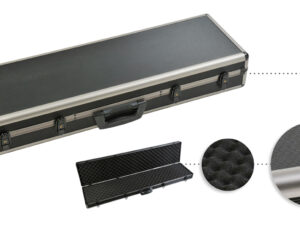 Mallette pour fusil aluminium fumé - Dimensions 83x25x12,5 cm