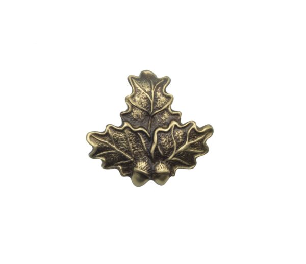 Feuille de chêne petit modèle en métal à visser