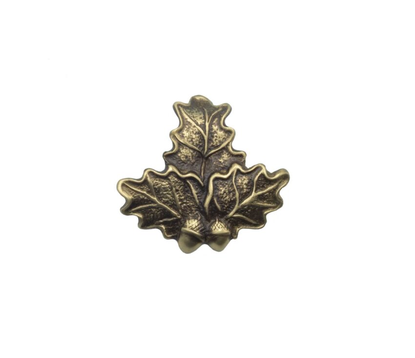 Feuille de chêne petit modèle en métal à visser - Vue principale