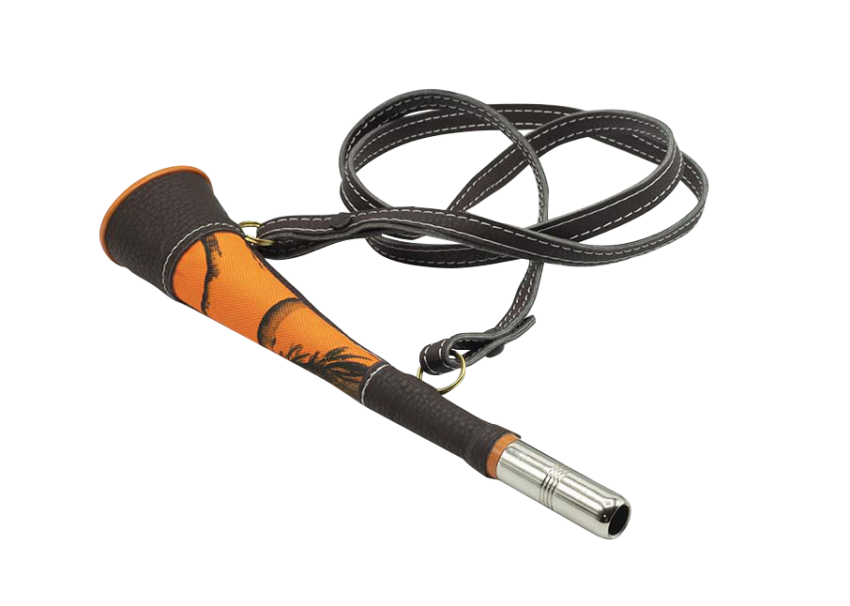 Corne Pavillon Januel Laiton Gainée Orange Camo 25 cm - Vue principale