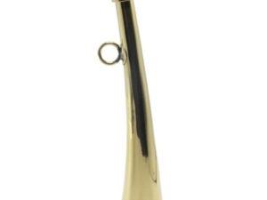 Corne d'appel en laiton Januel avec décor sanglier - 25 cm