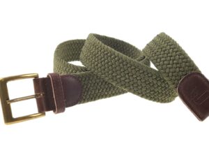 Ceinture en tresse élastique Januel - Vert