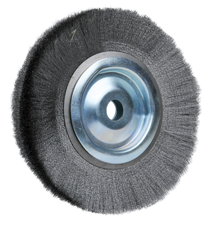 Brosse circulaire monture acier diamètre 200 fil 0,10 al 10 spéciale bronzage - Vue principale