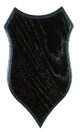 Ecusson Januel en chêne foncé pour chevreuil 210mm x 130mm - Vue principale