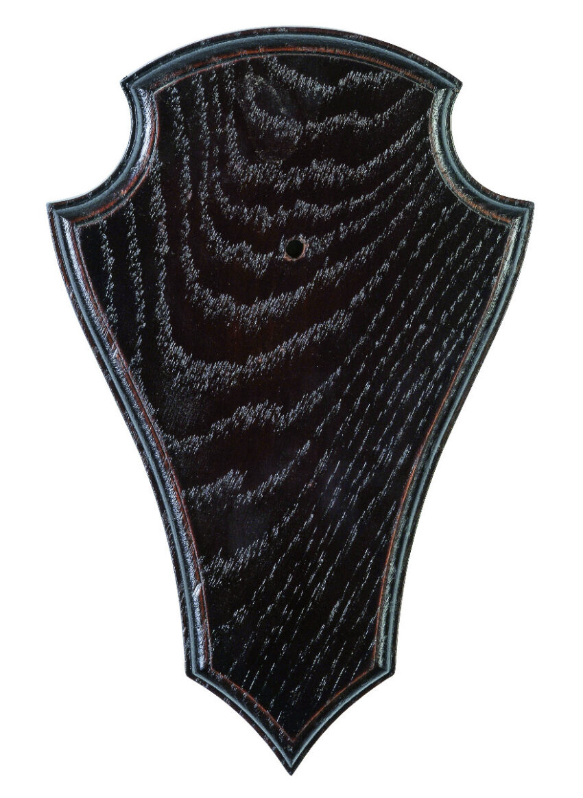 Ecusson Januel en chêne foncé pour chevreuil de 230mm x 150mm - Vue principale