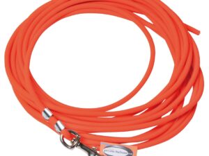 Longe biothane tubulaire Orange long 10 m