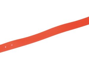 Collier Orange fluo biothane long 65 cm larg 32 mm