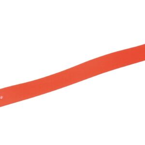 Collier Orange fluo biothane long 65 cm larg 32 mm