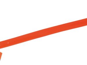 Collier biothane biogold Orange long 55 cm larg 25 mm