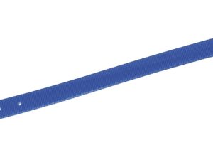 Collier biothane biogold Bleu long 55cm largeur 25mm