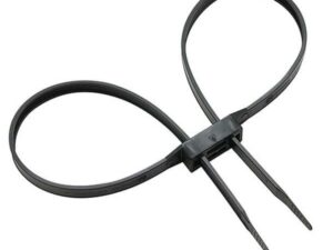 Liens plastiques flex-cuff double Noir - paquet de 100