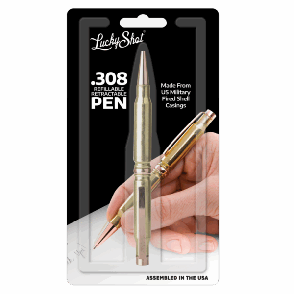 Stylo à bille Rechargeable Lucky Shot C/.308 win - sous blister