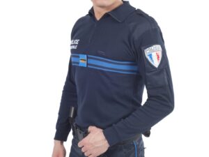 Chemise F1 Marine Brodée Police Municipale