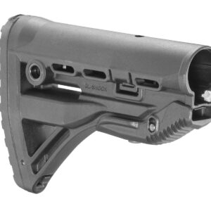 Crosse tactique Noire pour M4/aR15 avec absorbeur de recul