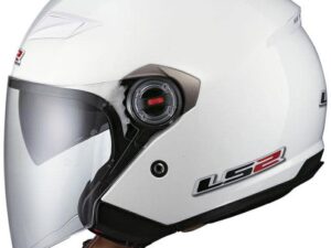 Casque moto jet LS2 Track - Blanc