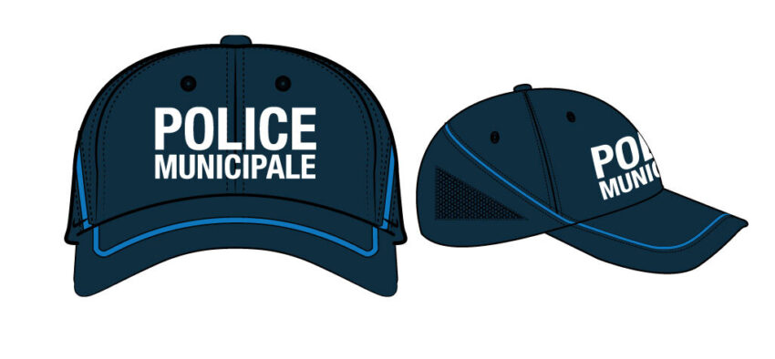 Casquette souple baseball liseré Gitane Police Municipale - Vue principale