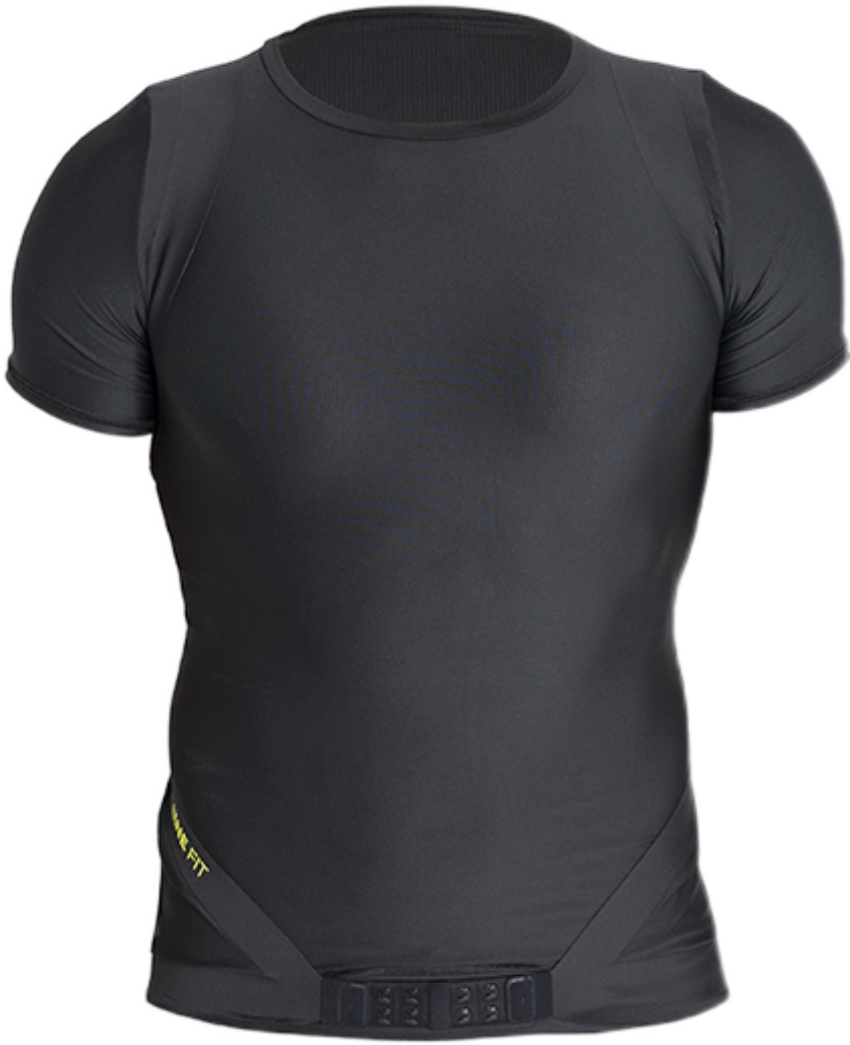 T-shirt Percko Lyne Fit pour homme – Noir - Vue principale