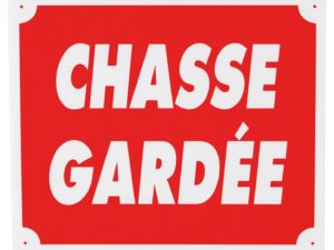 Chasse gardée dim 25 x 30 cm akylux