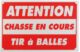 Attention chasse en cours tir a balle dim 60 x 80 cm akylux - Vue principale