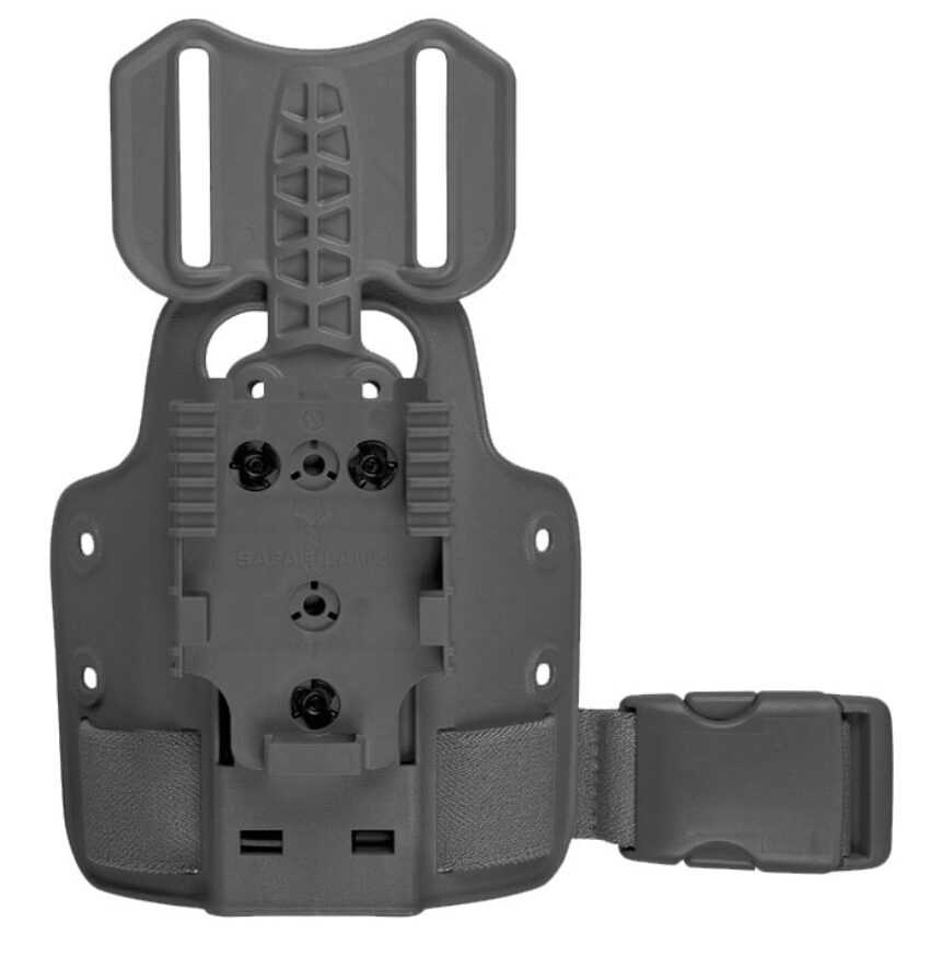 Plaque de cuisse Safariland – Simple strap – Avec passant ceinture et QLS 22 – Noir - Vue principale