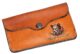 Pochette à balle en cuir de vachette brodée sanglier - Vue principale