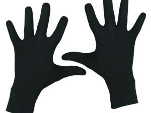 Paire de sous gant en soie - Noir - 10