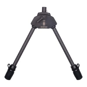 Bipied SPARTAN Javelin Lite noir hauteur 18,5 cm