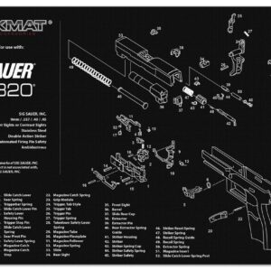 Tapis de démontage Tekmat pour pistolet P320
