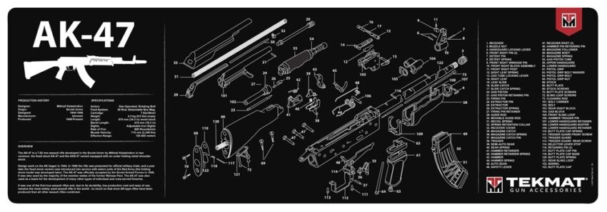 Tapis de démontage Tekmat pour fusil AK-47 - Vue principale