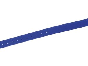 Collier fluo souple pu + polyester Bleu