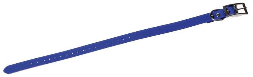 Collier fluo souple pu + polyester Bleu - Vue principale