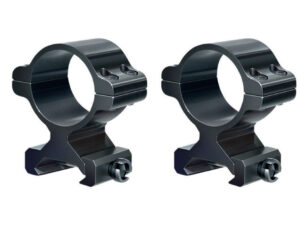 Paire colliers aluminium pour Rail 21 mm- Diamètre 30 mm - Moyen - Noir mat